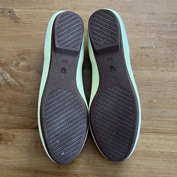 Rothy's The Ballet Flat Chartreuse Green Knit Bow Flats Women's 9.5 Twee Spring - Picture 2 of 7